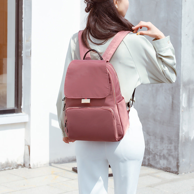 Women's Korean Style Oxford Cloth Large Capacity Backpacks