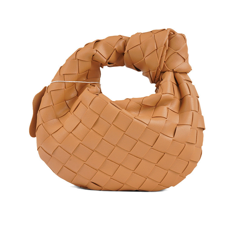 Women's Spring Commuter Portable Cloud Hand-woven Underarm Armpit Bags