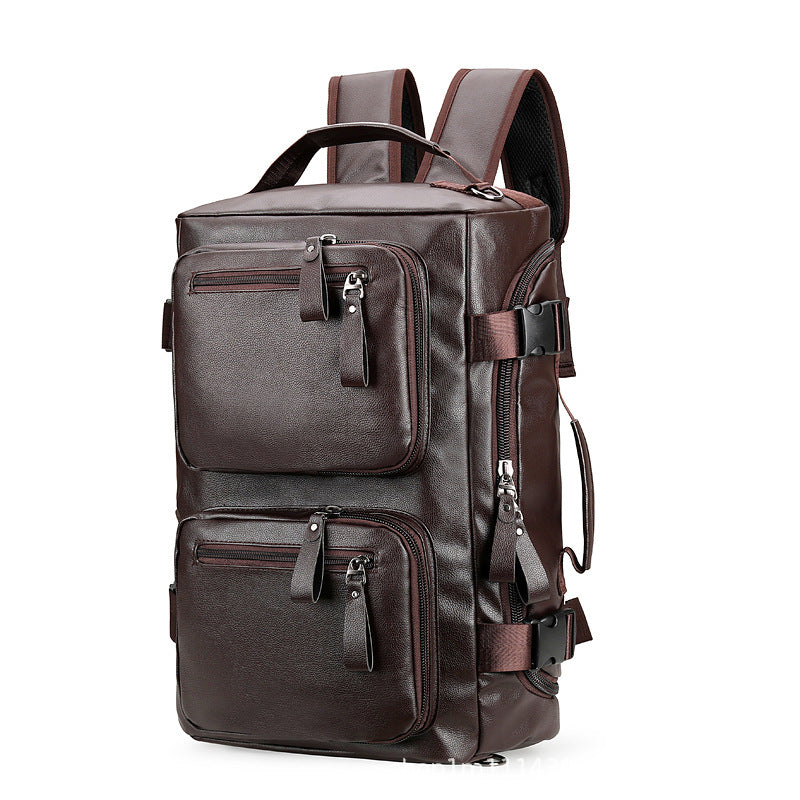 Fashion Business Leather Journey Shoe Storage Backpacks