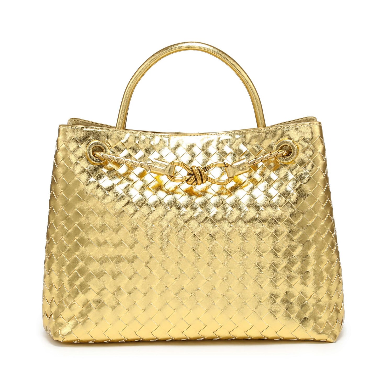 Handmade Woven Metal Butterfly Clasp Large Handbags
