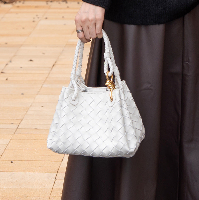 Parachute Woven Vegetable Basket Knotted Hardware Handbags