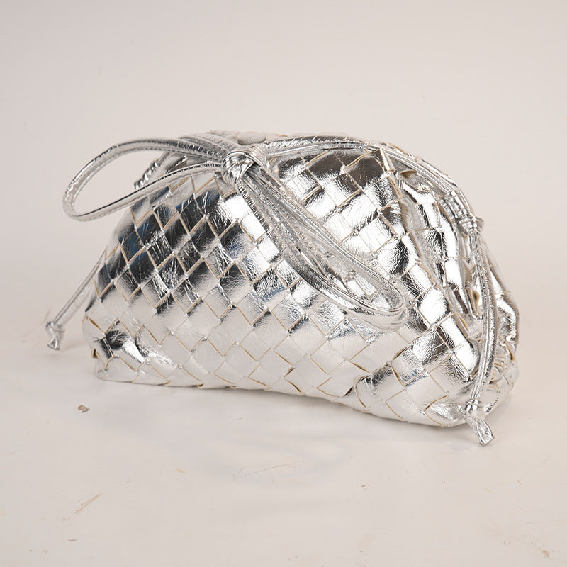 Women's Woven Cloud Korean Fashion Dumpling Underarm Crossbody Bags