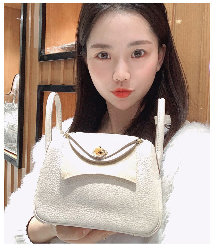 Women's Trendy Lindy Portable Cow Leather Medicine Shoulder Bags