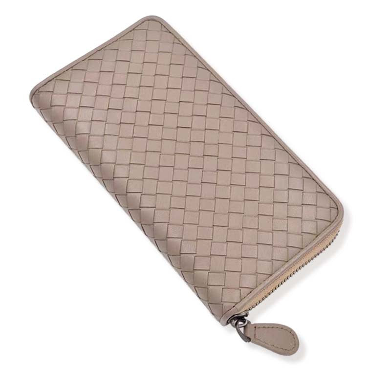 Women's & Men's & Long Genuine Leather Sheepskin Hand-woven Ladies Wallets