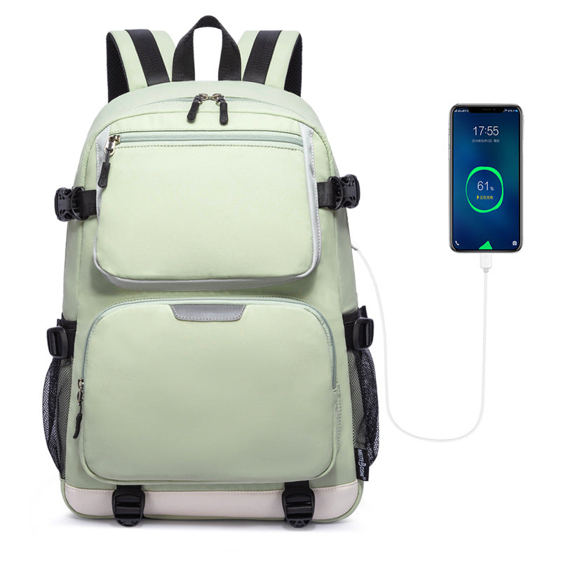 Large Capacity Oxford Cloth Street Leisure Backpacks