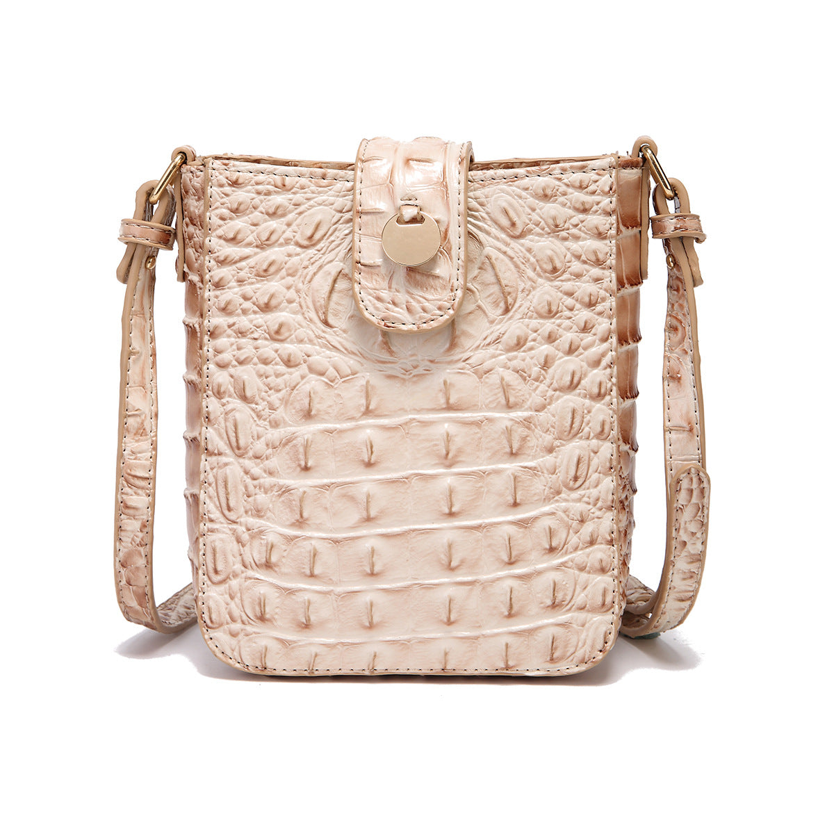 Vintage Cell Clutch Brahmin Crocodile Pattern Crossbody Bags