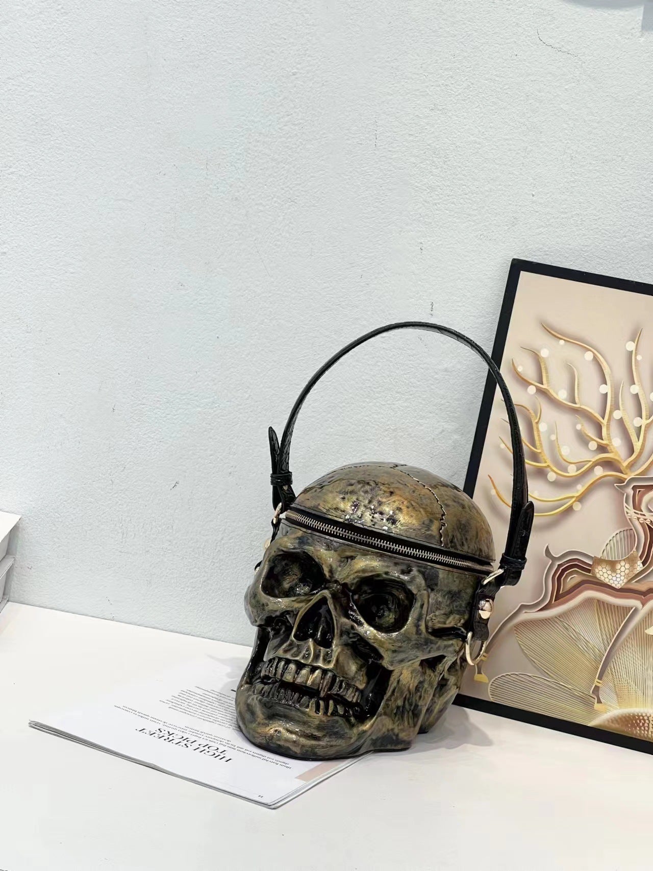 Fashion Slouchy Skull Funny Halloween Style Handbags