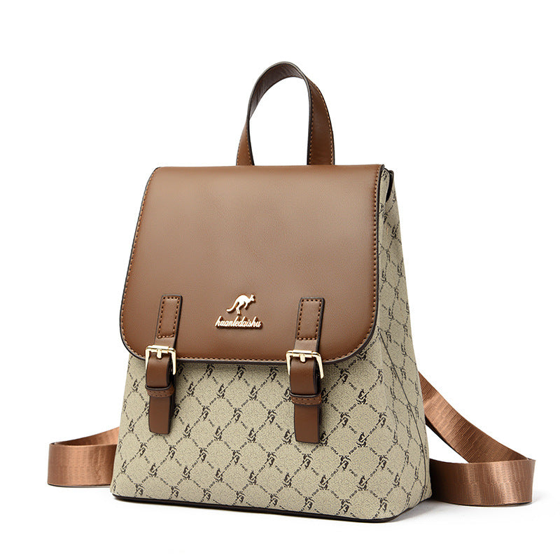 Striped Pattern Trendy Fashion Popular Style Backpacks