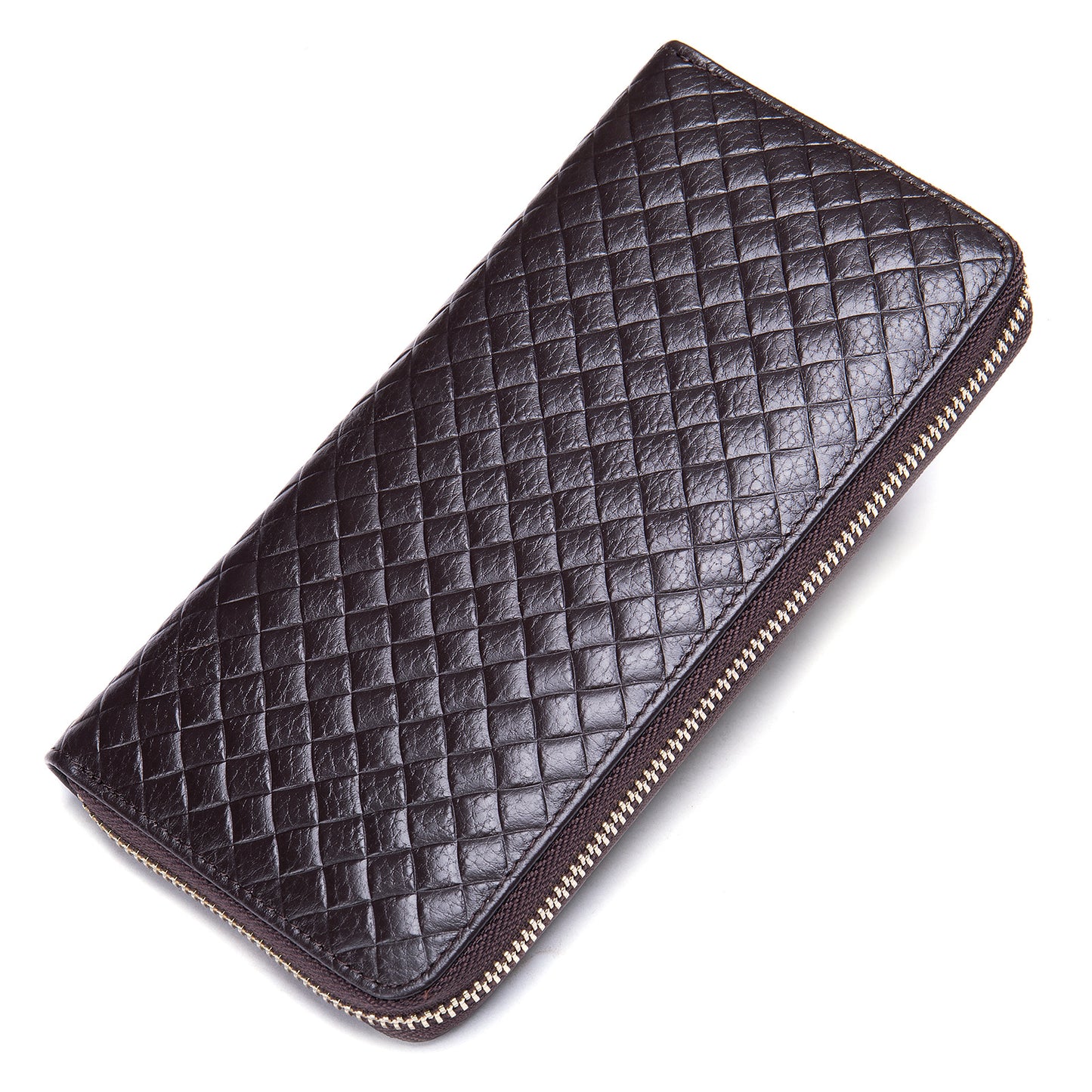 Men's Leather Korean Woven Top Layer Cowhide Men's Wallets