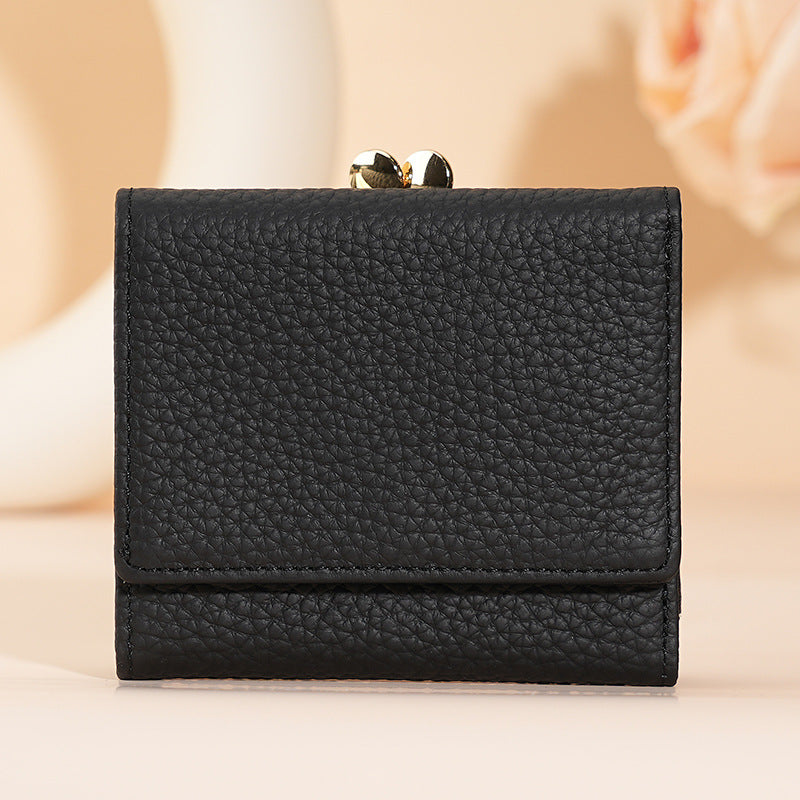 Women's Beautiful Charming Genuine Leather Swiping Ladies Wallets