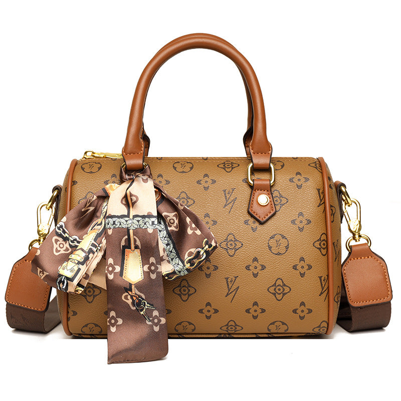 Women's Winter Fashion Boston Pillow Printed For Crossbody Bags