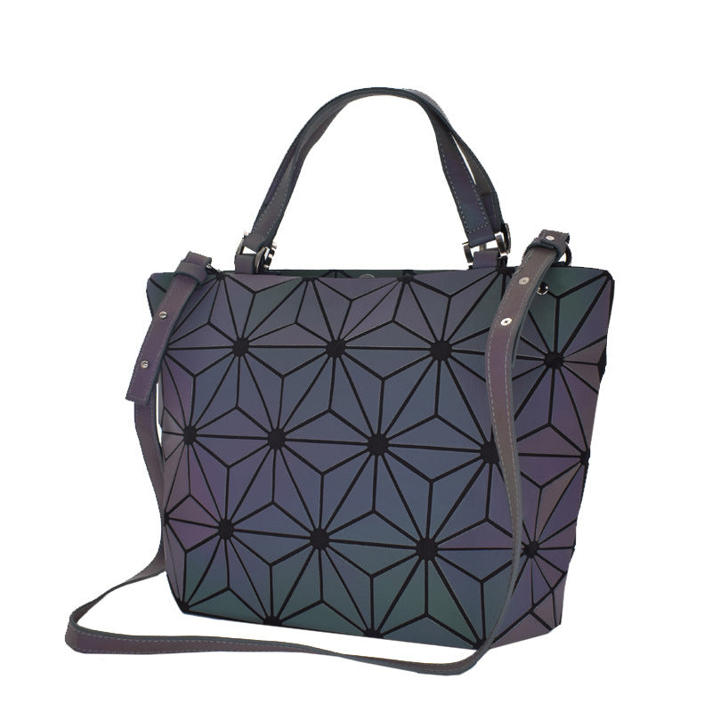 Women's Luminous Medium Geometric Rhombus Single Handbags
