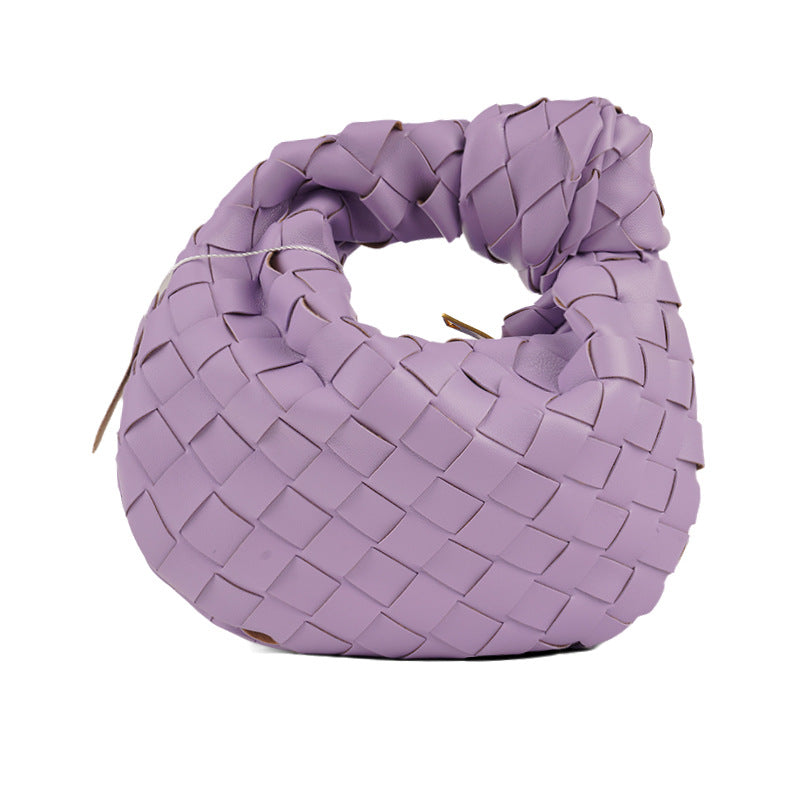 Women's Spring Commuter Portable Cloud Hand-woven Underarm Armpit Bags