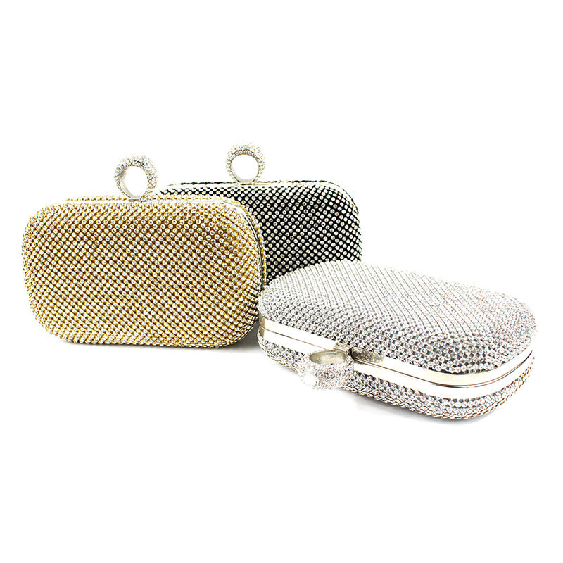Women's Moon Full Diamond Dinner Banquet Party Evening Bags