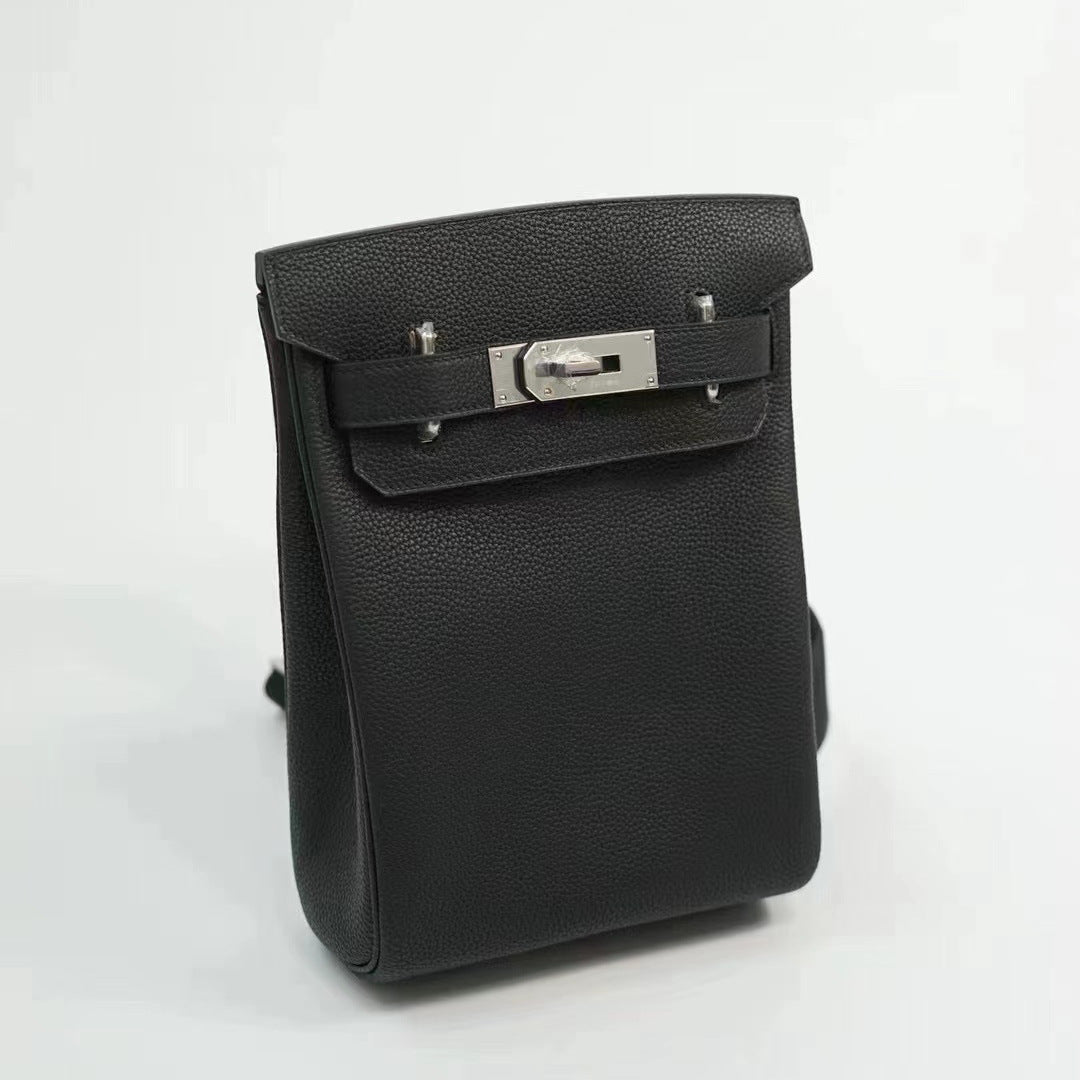 Women's & Men's & Lychee Pattern Kelly Advanced Texture Shoulder Bags
