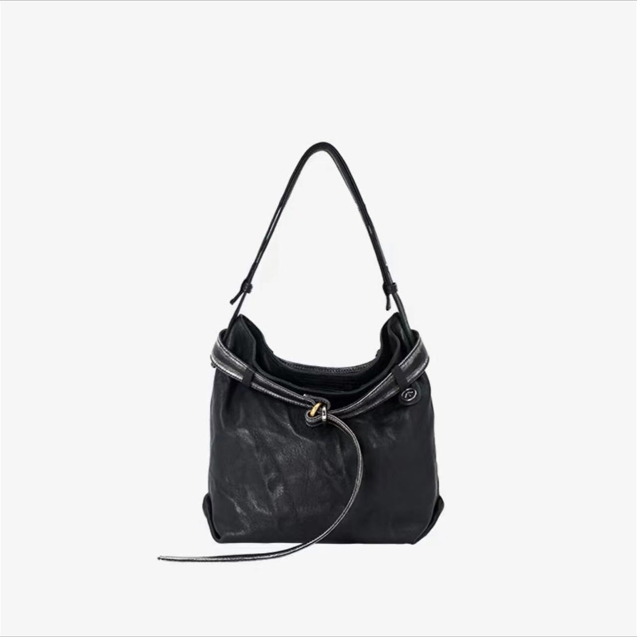 Garbage Black Stone Mother Vegetable Tanned Shoulder Bags