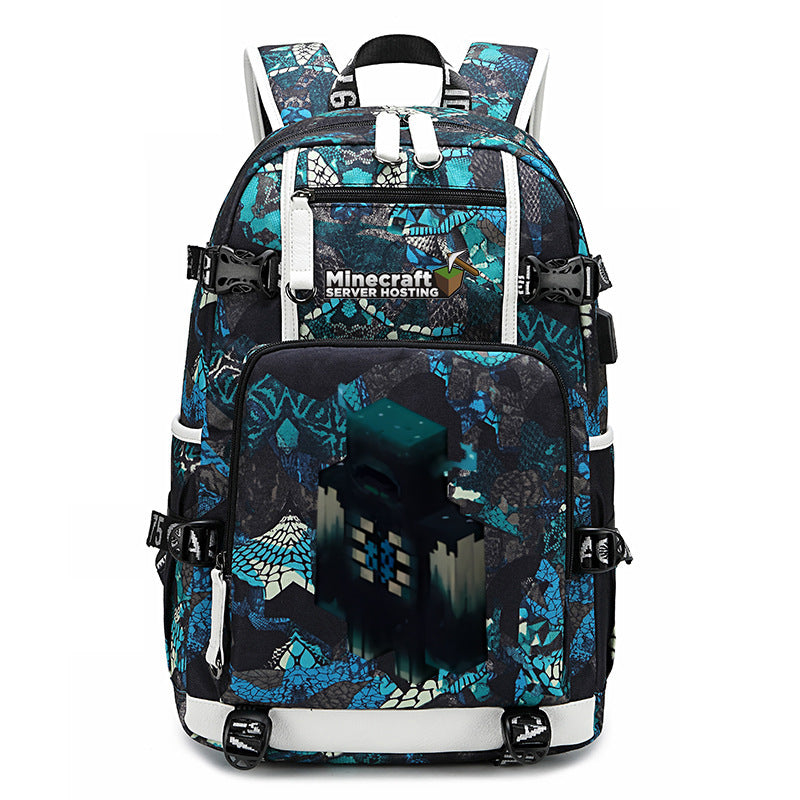 My World Surrounding The Game Printed Backpacks