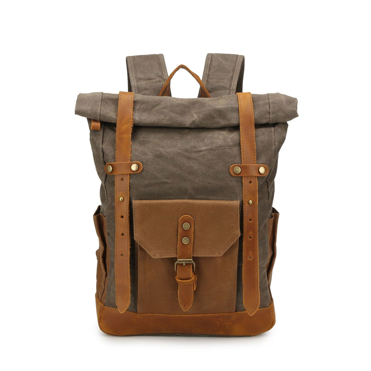 Pepper Salt Vintage Waxed Canvas With Backpacks