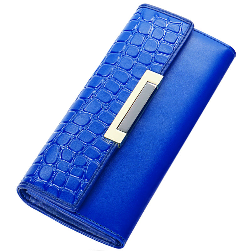 Pure Leather Female Long Genuine Cowhide Ladies Wallets