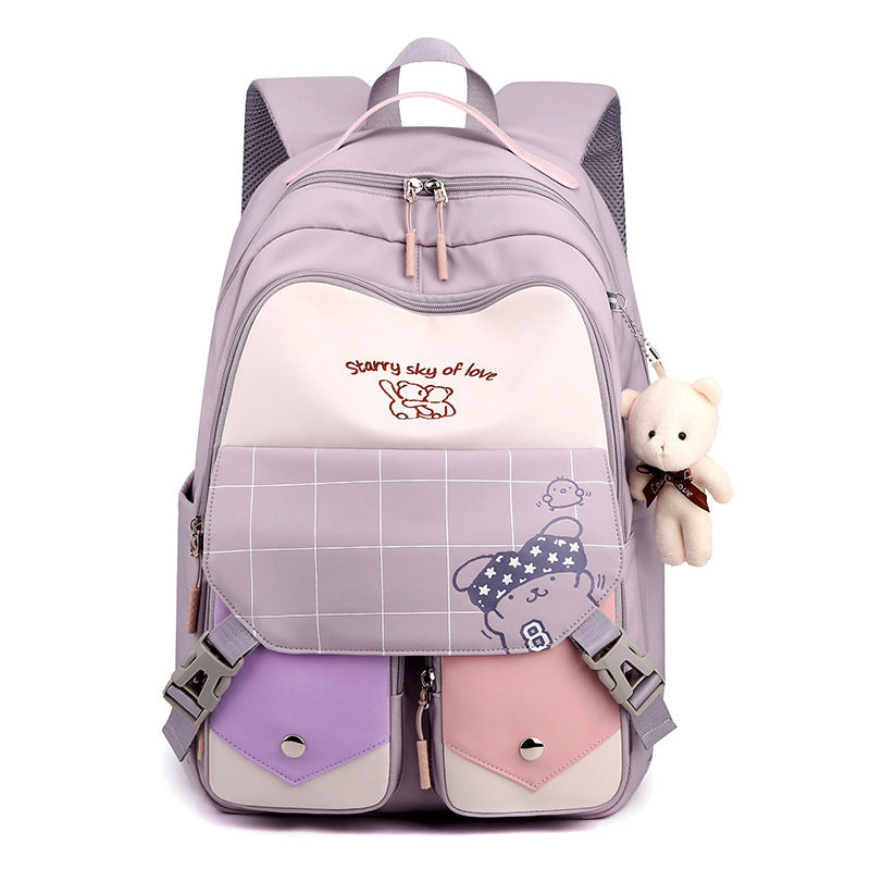 Waterproof Female Junior High Korean Large Backpacks