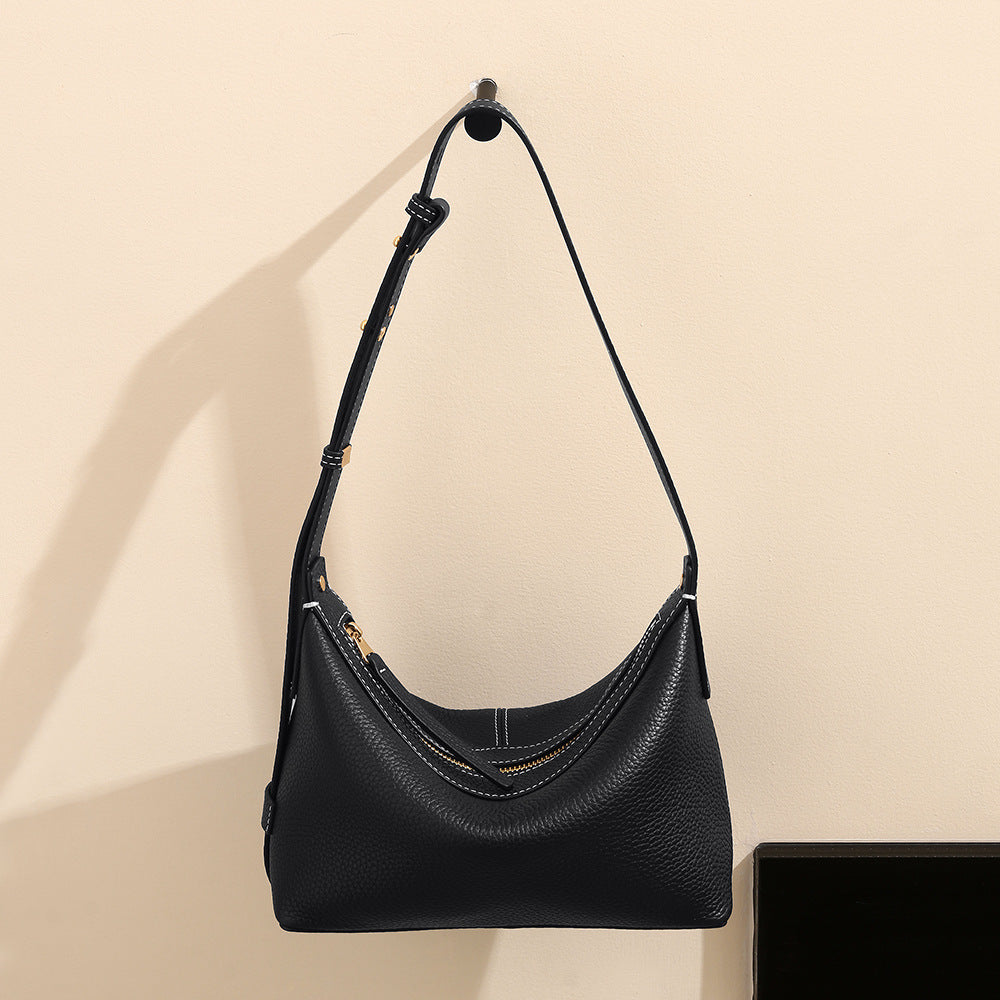 Layer Cowhide Advanced Underarm Design Genuine Armpit Bags