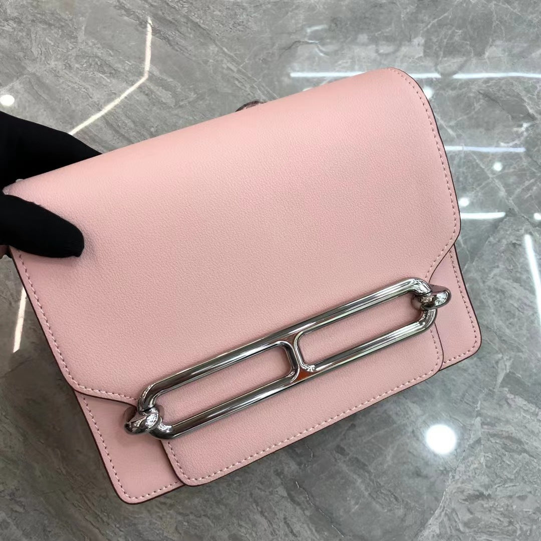 Women's Nose Lychee Pattern Cattlehide Leather Fashion Shoulder Bags