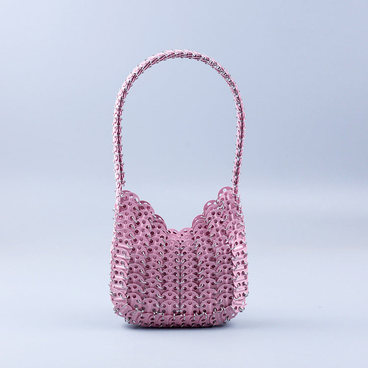 Women's Spray Paint Metal Sequins Handmade Handbags