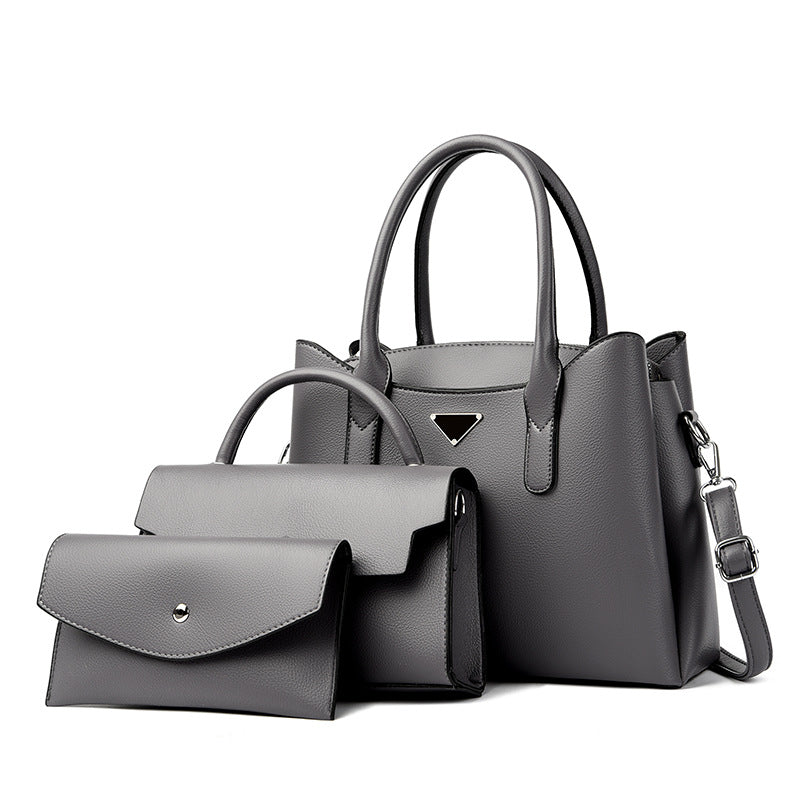 Women's High-grade Three-piece Versatile Large Capacity Commuter Handbags