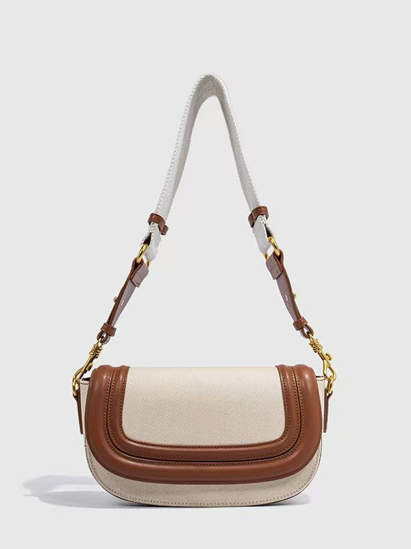 Women's Z Saddle Wide Strap Underarm Flip Crossbody Bags
