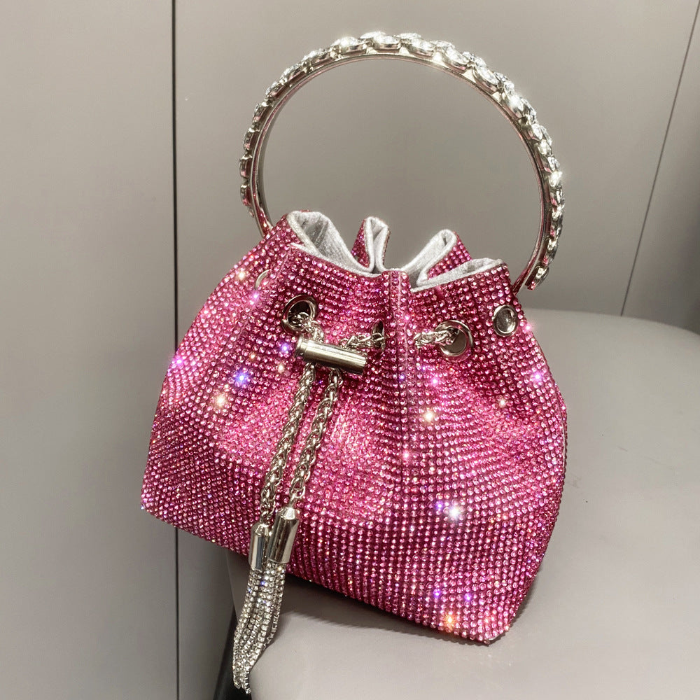 Women's Shiny Full Diamond Rhinestone Handmade Lady's Handbags