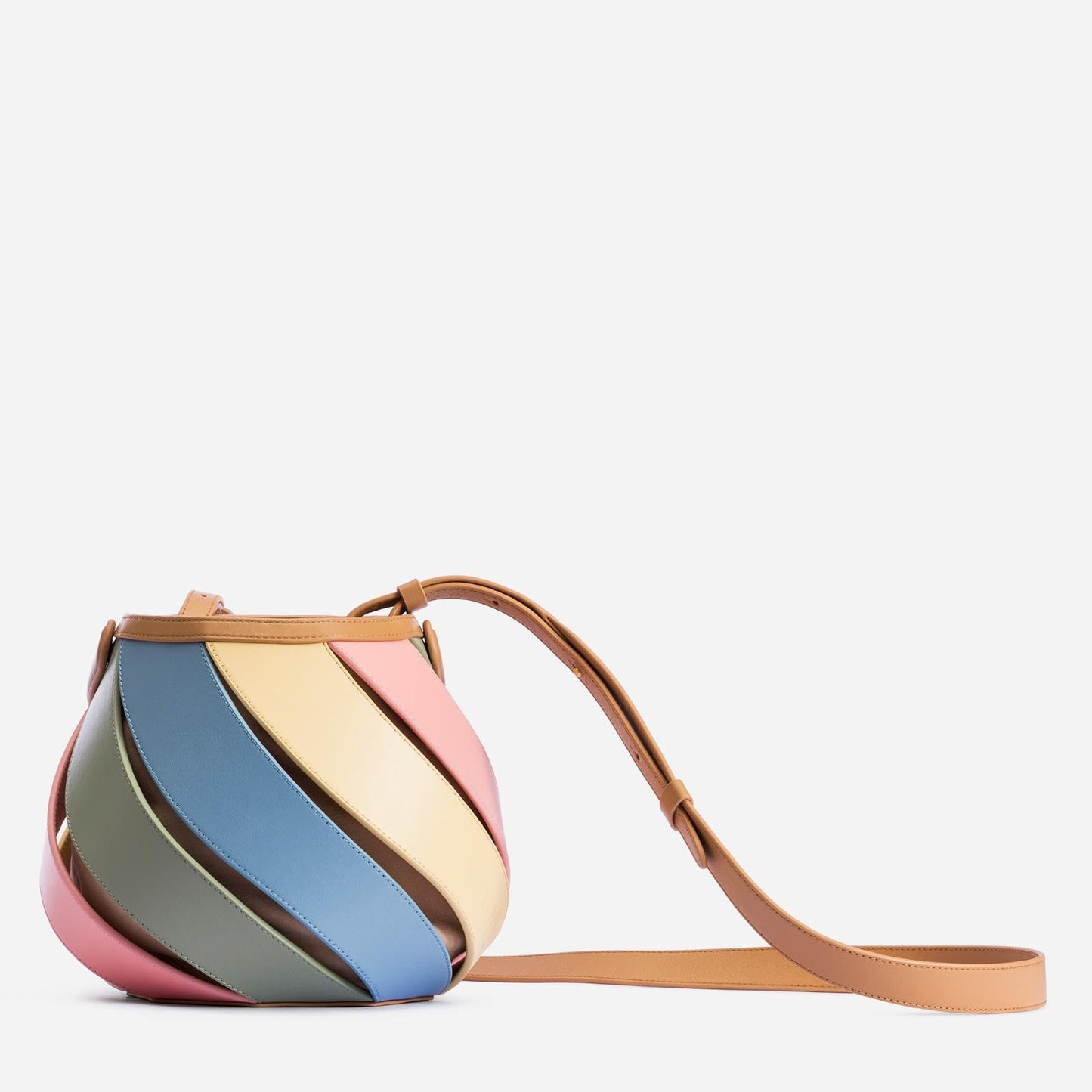 Geometric Stitching Cylinder Trendy Contrast Color Handbags