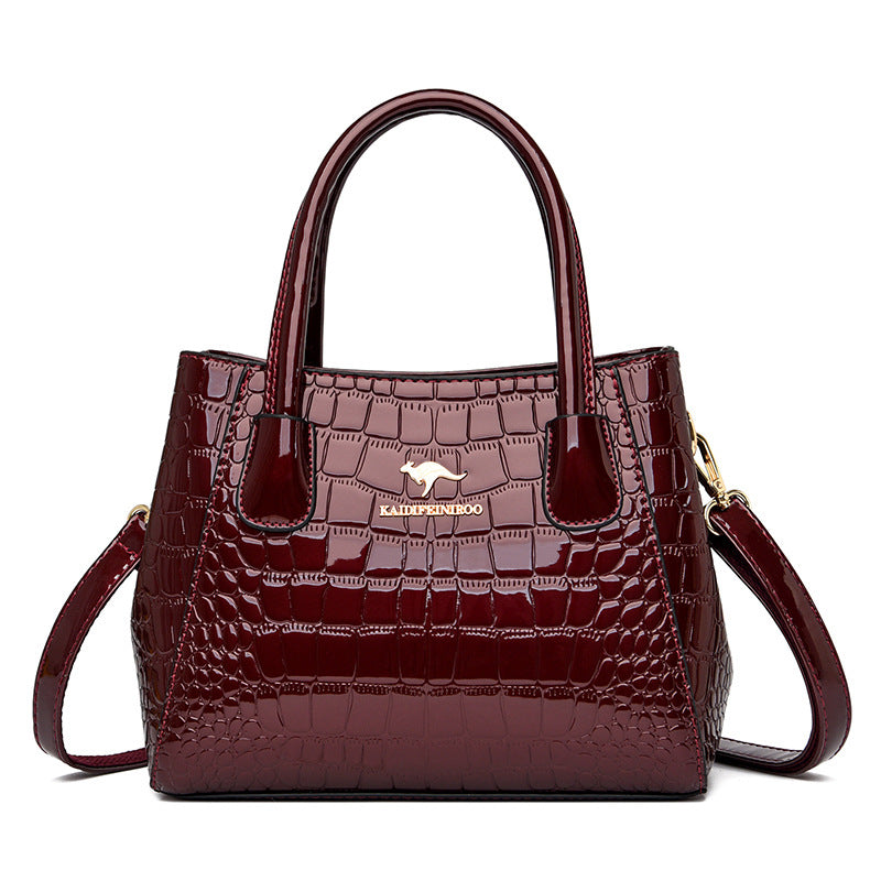 Women's Slouchy Creative Patent Leather Glossy Handbags