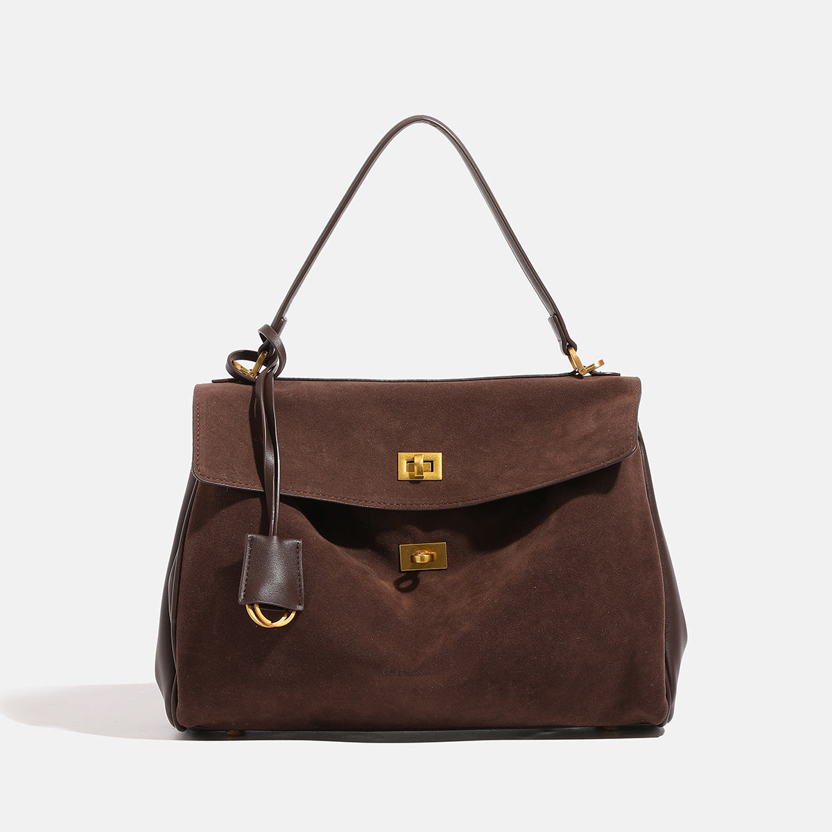 Suede Loose Feeling Kelly Large Capacity Crossbody Bags