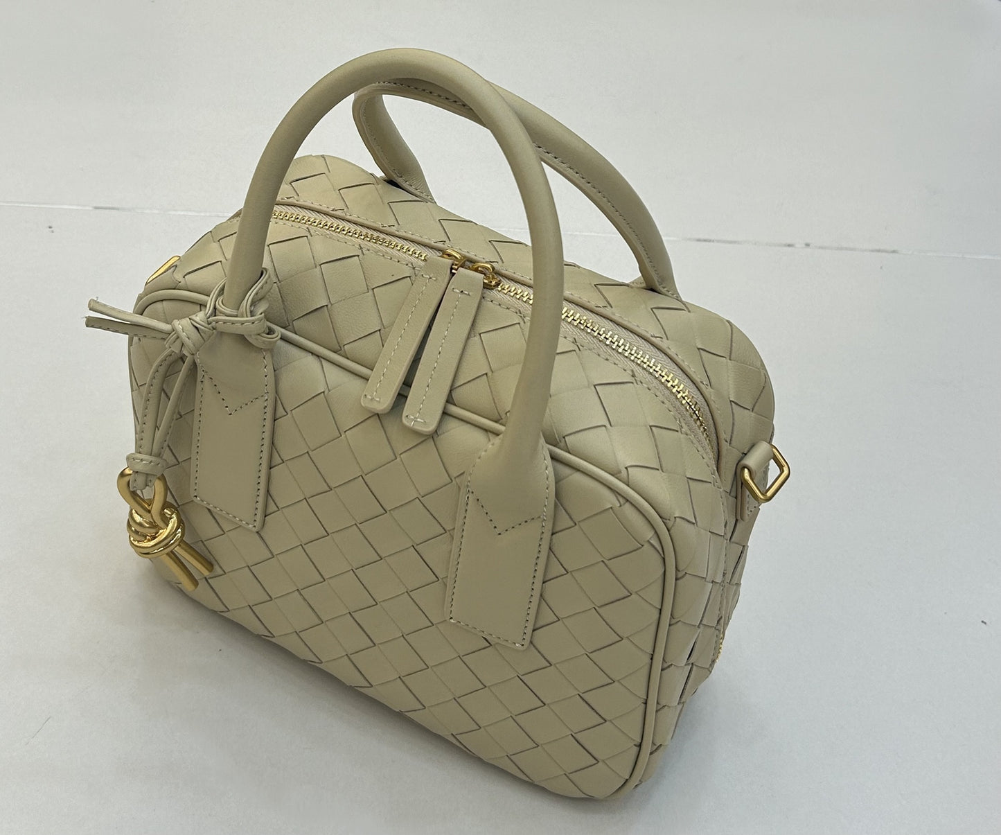 Women's Handmade Woven Pillow Large Capacity Genuine Crossbody Bags