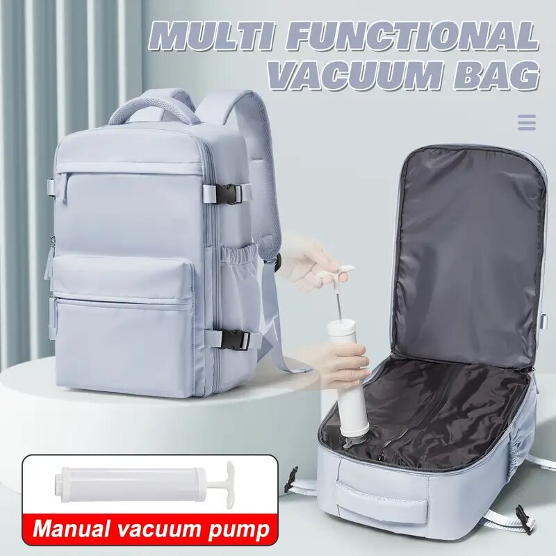 Women's & Men's & Vacuum Compression Simple Business Multifunction Backpacks