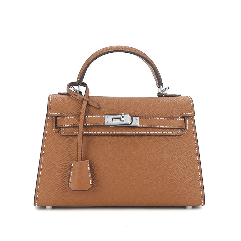 Sier Hardware Palm Pattern Second Generation Kai Mini Shoulder Bags