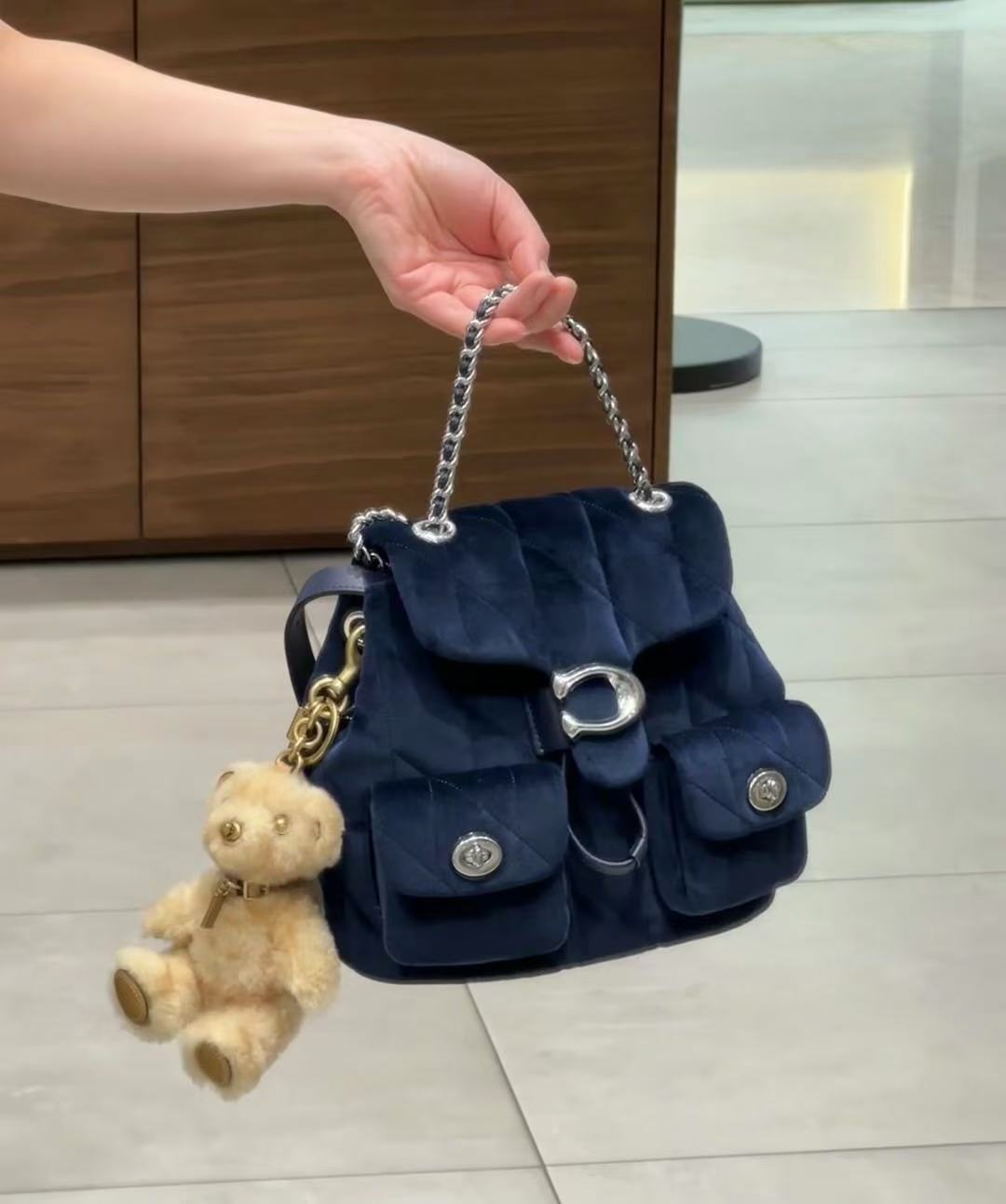 Women's Retro Sheepskin Chain Diamond Style Bags