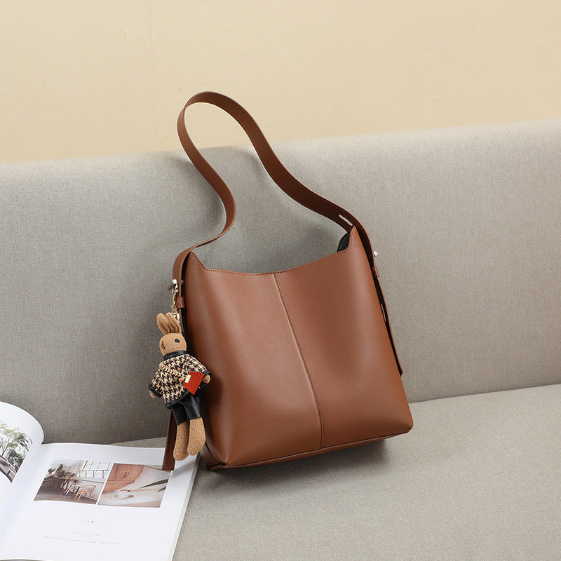 Women's Niche Genuine Leather Fashion Large Capacity Shoulder Bags