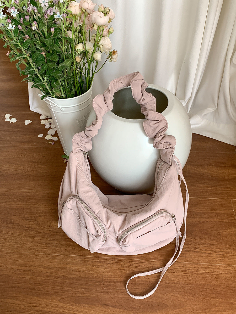 Women's Summer Nylon Dumpling Large Capacity Drawstring Bags