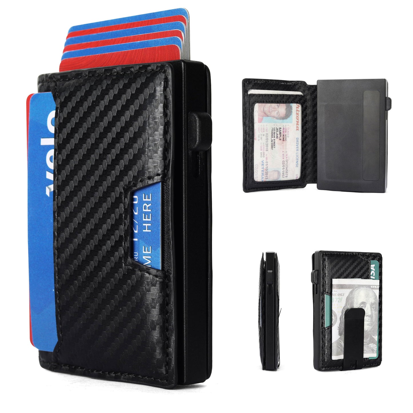 Men's Cartridge High-grade Two-color Vegetable Tanned Leather Men's Wallets
