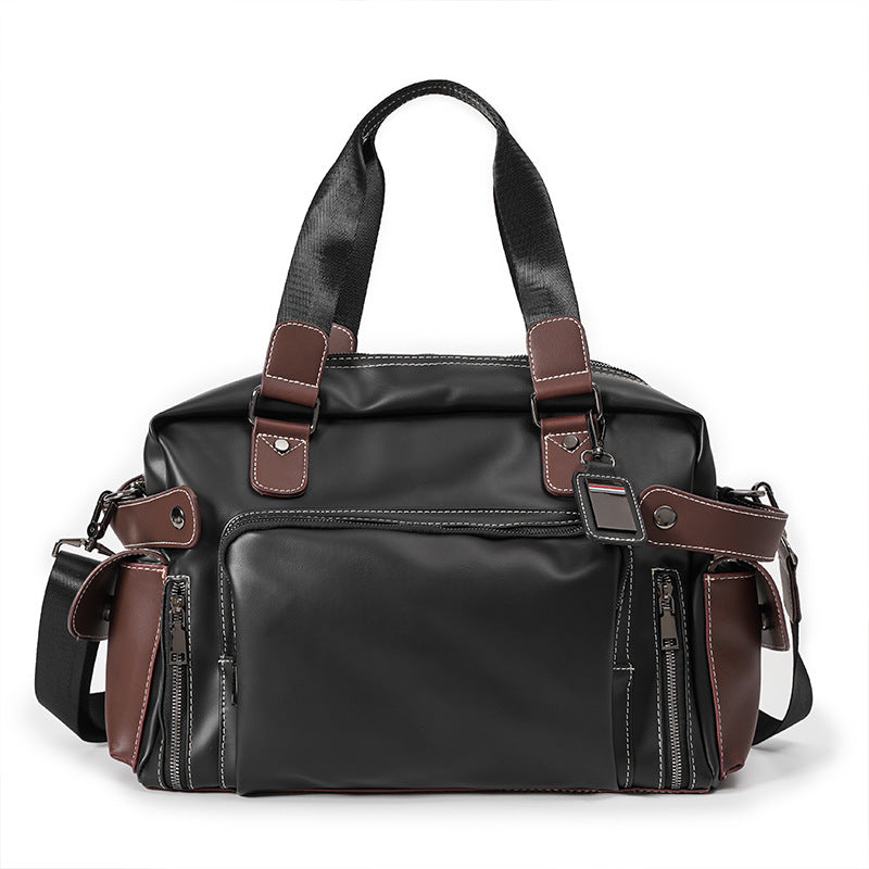 Men's Trendy Crazy Horse Leather Retro Fashion Men's Handbags