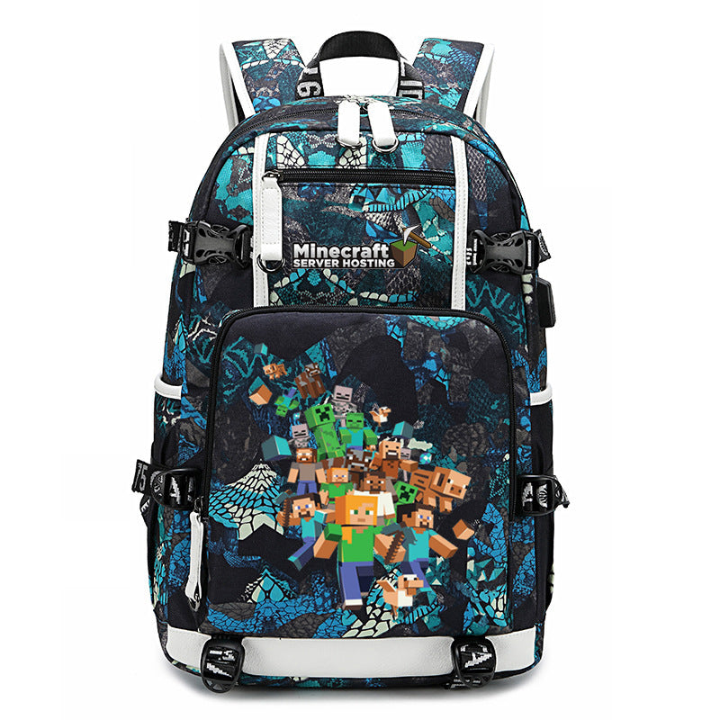 My World Surrounding The Game Printed Backpacks