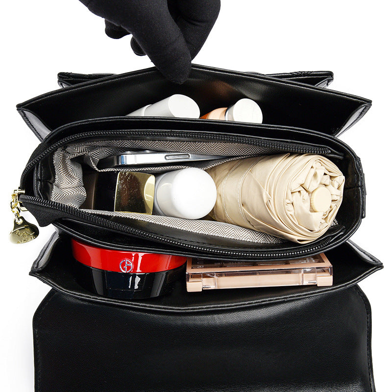 Women's Lucky Discussion Wide Strap Daily Rhombus Shoulder Bags