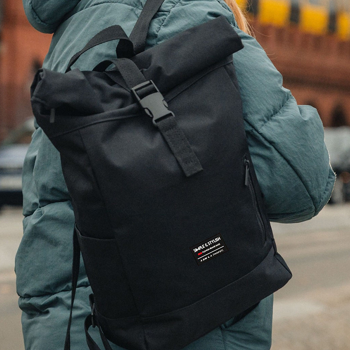 Women's & Men's & Curved Edge Oxford Cloth Expandable Large Backpacks