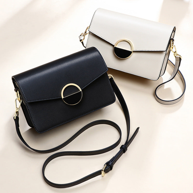 Women's Summer Genuine Leather Popular Textured Crossbody Bags