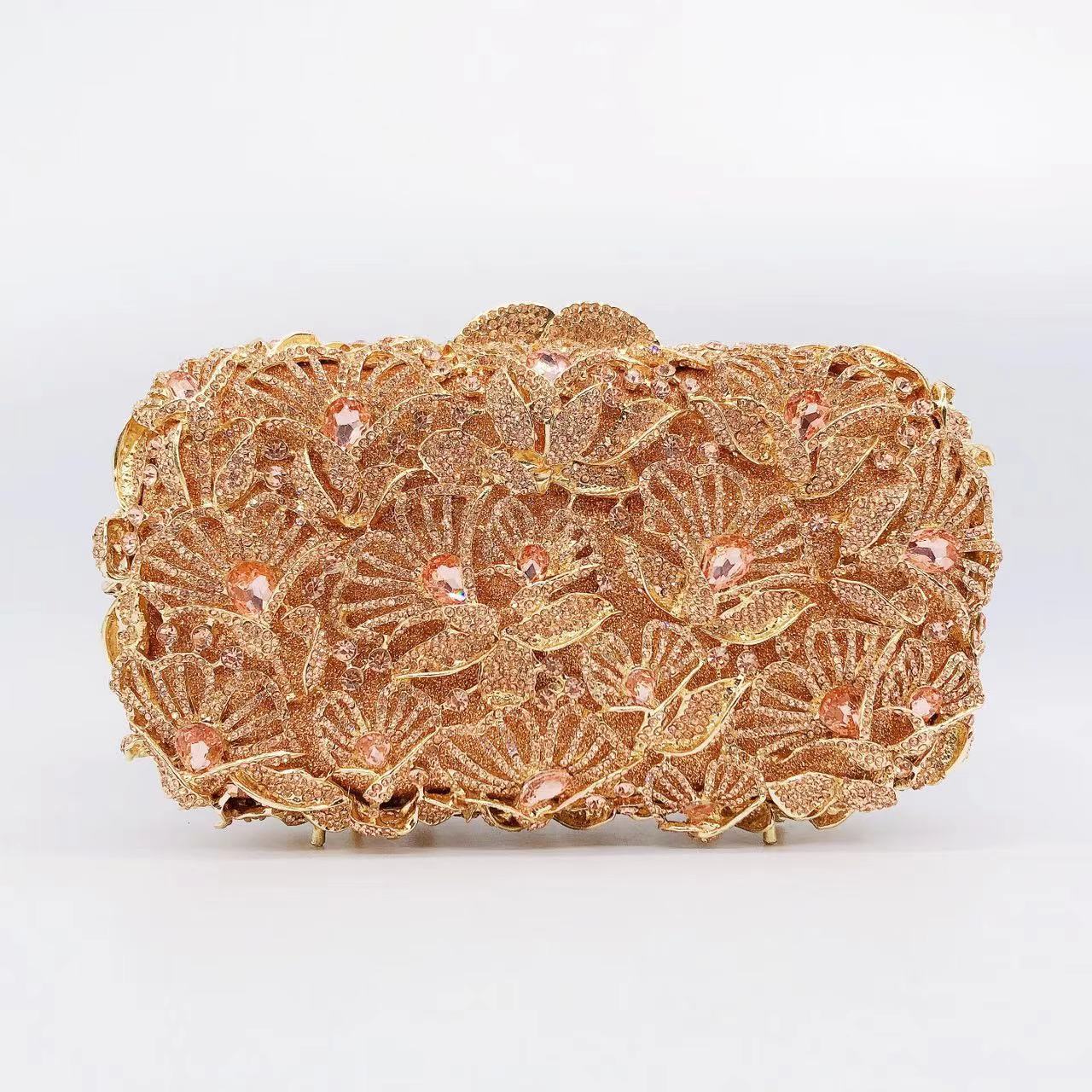 Women's Wei Mermaid Order Diamond Hollow Rhinestone Evening Bags