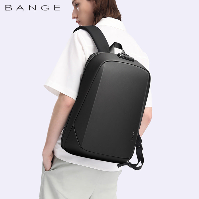 Men's Bange Fashion Waterproof Hard Shell Polyhedron Backpacks