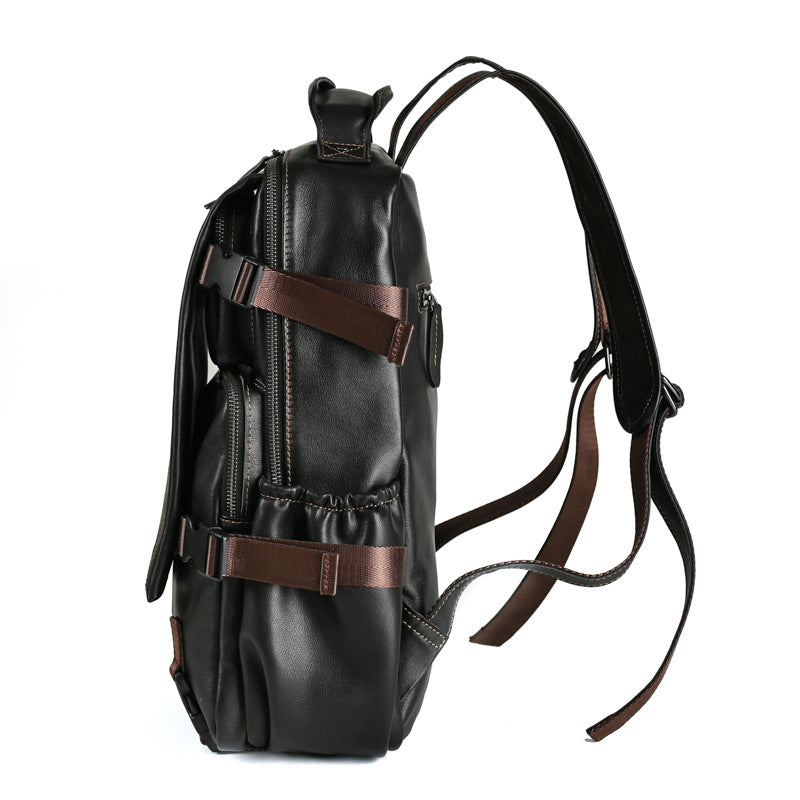 Leather First Layer Cowhide Inch Computer Backpacks