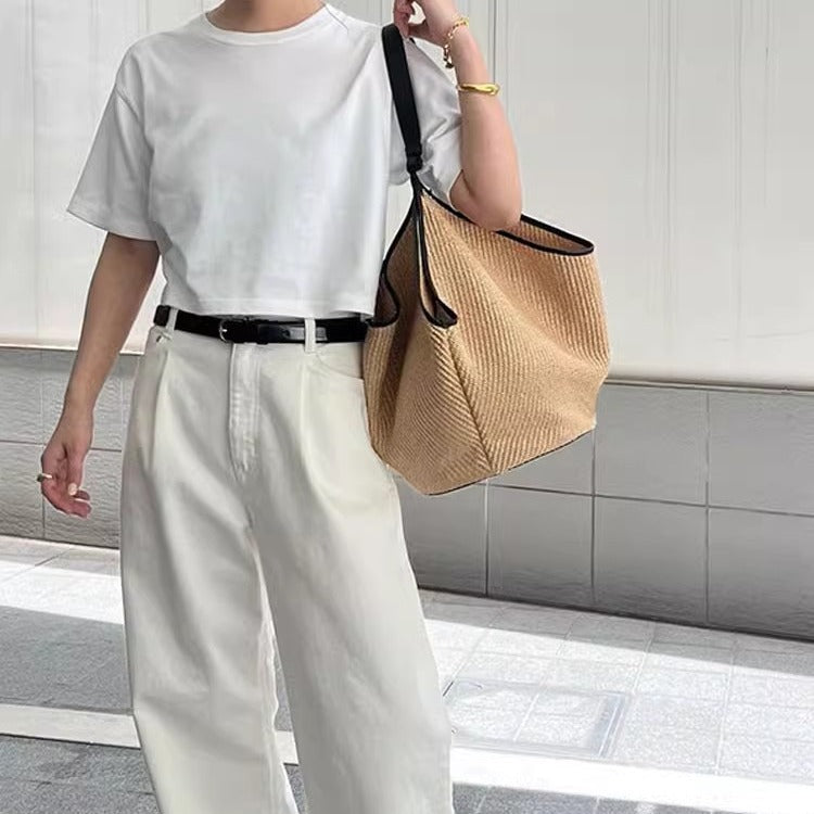 Women's Straw Woven Summer Fashion French Minority Handbags