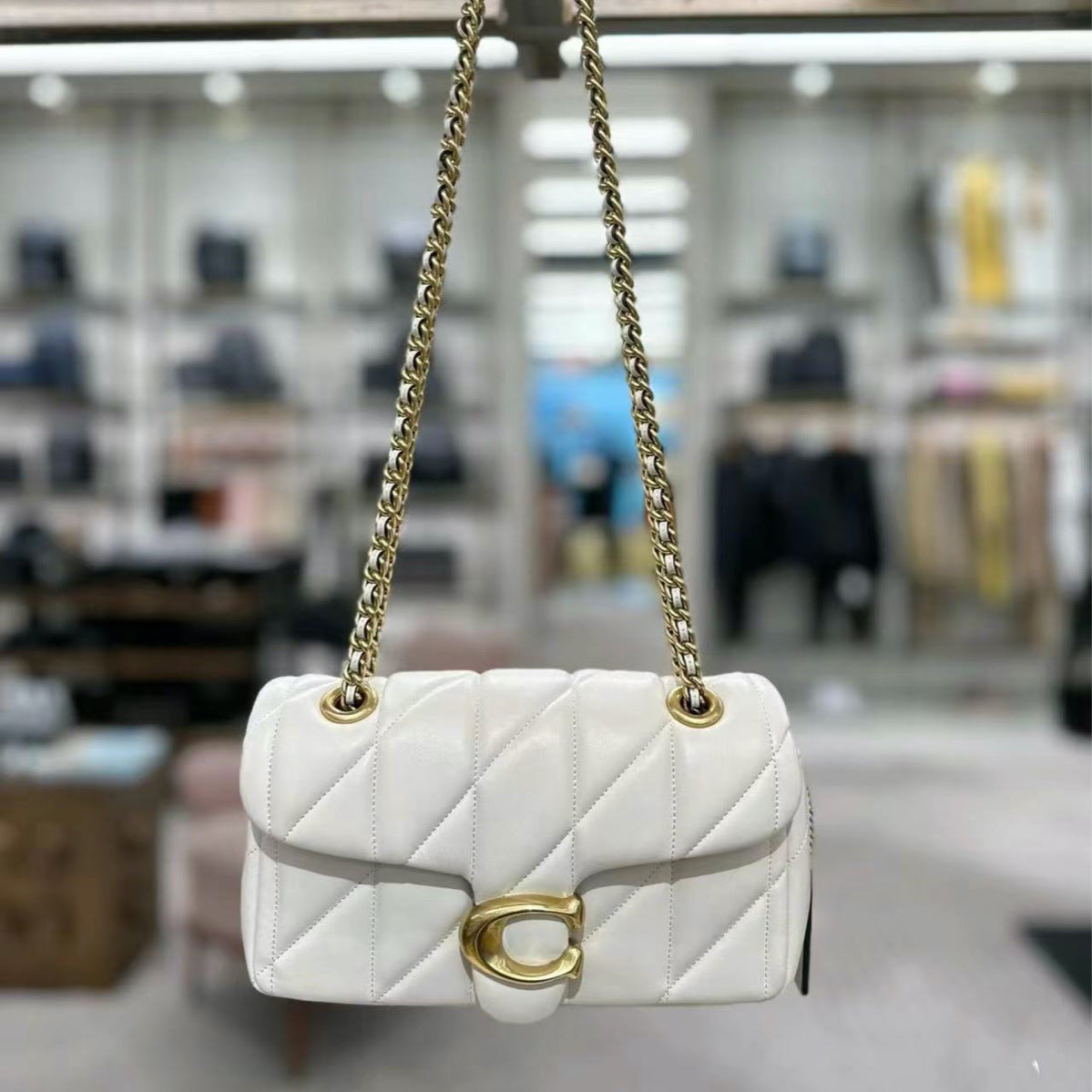 Creative Rhombus Sheepskin Chain Dionysian Underarm Crossbody Bags
